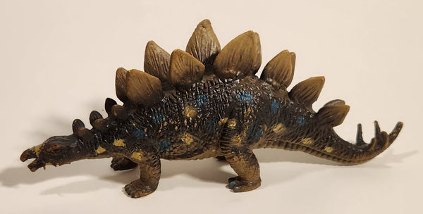 CE Green Blue Yellow Stegosaurus Dinosaur Toy Figure
