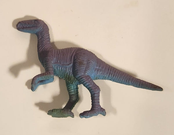Purple and Green Velociraptor Dinosaur Toy Figure