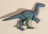 Purple and Green Velociraptor Dinosaur Toy Figure