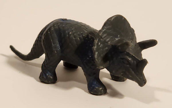 Grey and Blue Triceratops Dinosaur Toy Figure