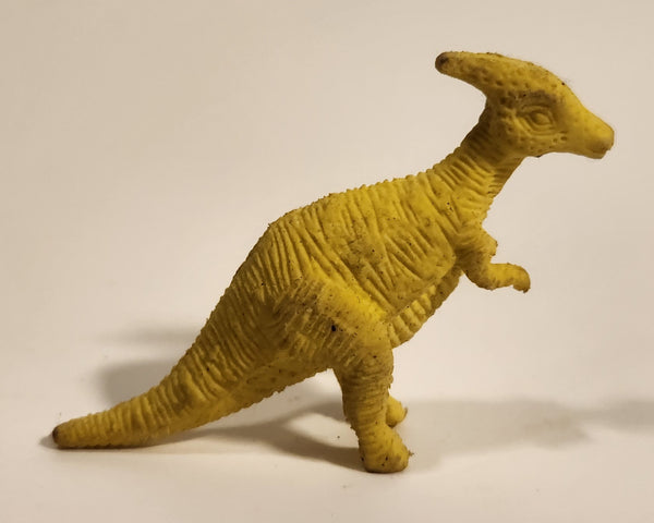 Yellow Parasaurolophus Dinosaur Toy Figure