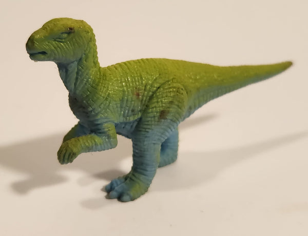 Green and Blue Velociraptor Dinosaur Toy Figure