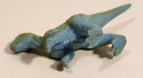 Green and Blue Velociraptor Dinosaur Toy Figure
