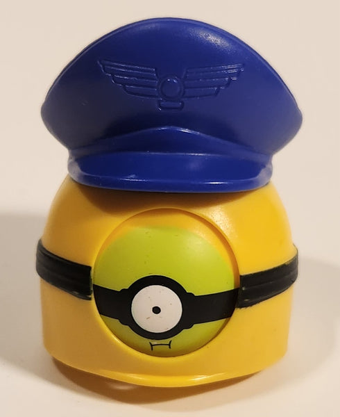 2022 McDonald's USC Illumination Minions The Rise of Gru Minion Pilot 2 1/2" Tall Plastic Toy Figure