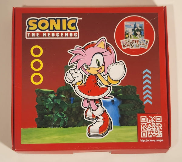 2023 McDonald's Sega Sonic The Hedgehog 2 Movie Amy Sticker Board and Stickers in Box