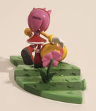 Just Toys Sonic The Hedgehog Series 3 Craftable Buildable Amy with Hammer on Grass Toy Action Figure