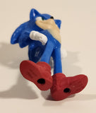 2022 Snapco Paramount Pictures Sonic The Hedgehog 2 Sonic 3" Tall Cineplex Movie Theatre Drink Topper Toy Figure No Base