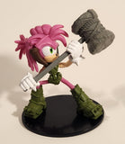 2023 Netflix Sega Sonic Prime Sonic The Hedgehog Amy Thorn Rose with Hammer Toy Figure on Stand