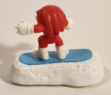 2022 McDonald's Sonic The Hedgehog 2 Movie Knuckles The Echidna 3" Tall Plastic Toy Figure