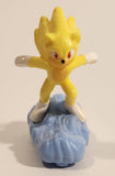 2022 McDonald's Sonic The Hedgehog 2 Movie Yellow Super Sonic 3" Tall Plastic Toy Figure