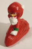 2022 McDonald's Sonic The Hedgehog 2 Movie Knuckles The Echidna 2 1/2" Tall Plastic Toy Figure
