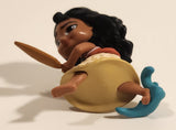 Disney Princess Young Moana 2 1/2" Tall Toy Doll Figure with Paddle Accessory