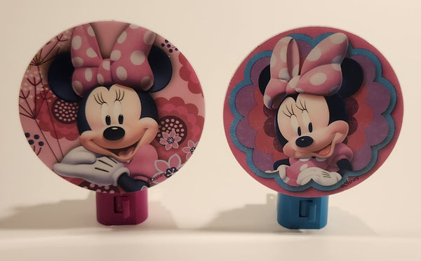 Disney Junior Minnie Plastic Plug In Night lights Set of 2