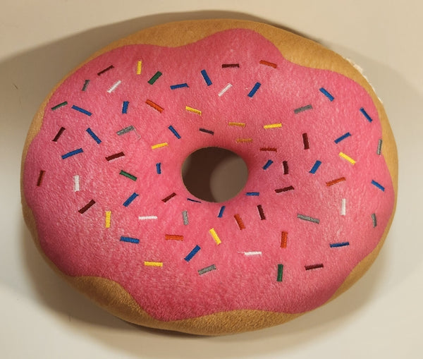 Universal Studios The Simpsons Pink Donut with Sprinkles 11" Stuffed Plush Toy