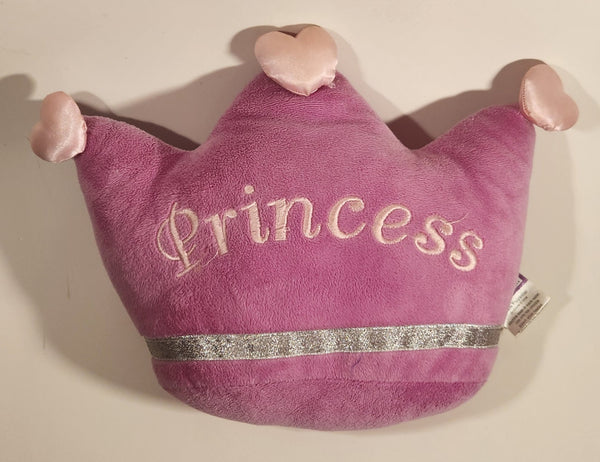 Select Edition SE Pink Princess Crown Shaped 9" x 12" Stuffed Plush Toy Pillow