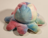 Double Sided Flip Reversible Rainbow Colored Octopus 7" Stuffed Plush Toy