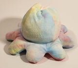 Double Sided Flip Reversible Rainbow Colored Octopus 7" Stuffed Plush Toy