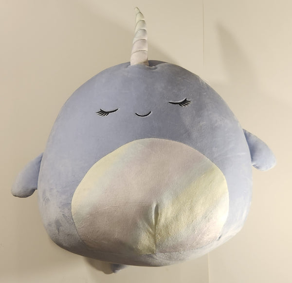 2020 Kelly Toys Jazwares Squishmallows Naomi The Purple Narwhal 16" Stuffed Plush Toy New with Tags