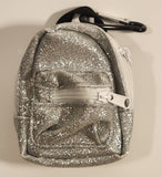 Moose Real Littles Mini Silver Glitter Backpack Shaped Purse Toy Key Chain Clip On