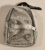 Moose Real Littles Mini Silver Glitter Backpack Shaped Purse Toy Key Chain Clip On