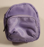 L.A. Express Mini Purple Backpack Shaped Purse Toy Key Chain Clip On