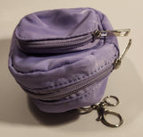 L.A. Express Mini Purple Backpack Shaped Purse Toy Key Chain Clip On