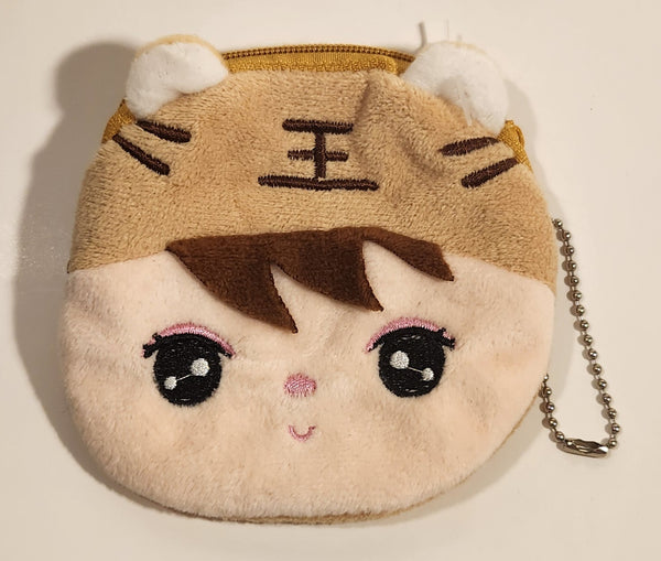 Girl with Ears Cat Kitty Like Plush Purse Key Chain