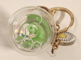 Claire's Unicorn Green Bubble Tea Clear Cup Shaped Key Chain