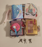 Set of 4 RL Real Littles Journals Unlock The Surprises! Miniature Dairy Book with Lock and Keys