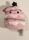 2024 Kelly Toys Jazwares Squishmallows Christmas Carrigan The Pink Christmas Tree 4" Toy Stuffed Plush Clip On