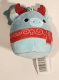 2024 Kelly Toys Jazwares Squishmallows Christmas Wyndmoor The Blue Moose 4" Toy Stuffed Plush Clip On
