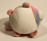 Linzy Toys Smoochy Pals Pink Rainbow Unicorn 3 1/2" Toy Stuffed Plush Clip On
