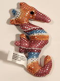Smile Makers Multicolored Seahorse Small 3 1/4" Toy Stuffed Plush