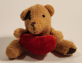 Brown Teddy Bear with Red Heart Small 3" Toy Stuffed Plush