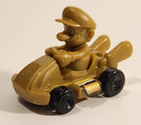 2024 McDonald's Nintendo Switch Mario Kart 8 Deluxe Mario Gold Plastic Toy Car Vehicle