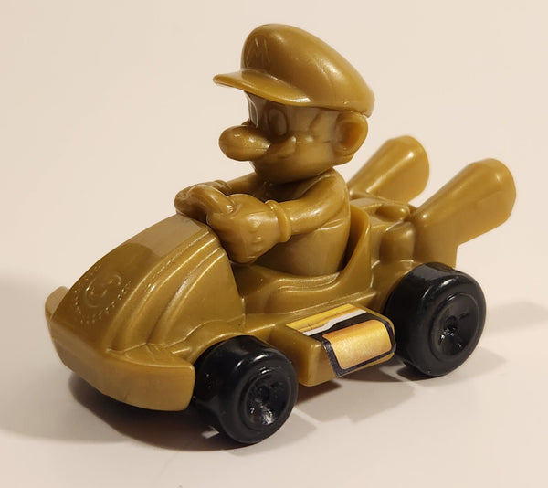 2024 McDonald's Nintendo Switch Mario Kart 8 Deluxe Mario Gold Plastic Toy Car Vehicle