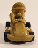 2024 McDonald's Nintendo Switch Mario Kart 8 Deluxe Mario Gold Plastic Toy Car Vehicle
