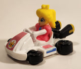 2024 McDonald's Nintendo Switch Mario Kart 8 Deluxe Princess Peach White Hovercraft Plastic Toy Car Vehicle