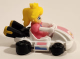 2024 McDonald's Nintendo Switch Mario Kart 8 Deluxe Princess Peach White Hovercraft Plastic Toy Car Vehicle