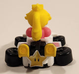 2024 McDonald's Nintendo Switch Mario Kart 8 Deluxe Princess Peach White Hovercraft Plastic Toy Car Vehicle