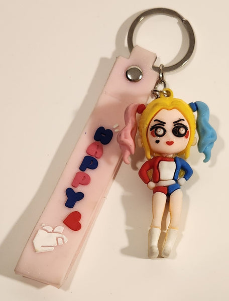 DC Comics Suicide Squad Harley Quinn 2 3/4" Tall Toy Figure Key Chain