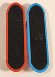 Red and Blue Fingerboard Miniature Skateboard Toys 3 3/4" Long Set of 2