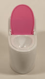 2018 Mattel Barbie Dream House Pink and White Toilet with Flushing Sound 3 3/4" Tall Plastic Dollhouse Toy