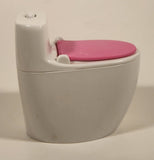 2018 Mattel Barbie Dream House Pink and White Toilet with Flushing Sound 3 3/4" Tall Plastic Dollhouse Toy