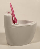 2018 Mattel Barbie Dream House Pink and White Toilet with Flushing Sound 3 3/4" Tall Plastic Dollhouse Toy
