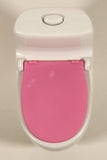 2018 Mattel Barbie Dream House Pink and White Toilet with Flushing Sound 3 3/4" Tall Plastic Dollhouse Toy