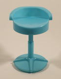 2017 Mattel Barbie Care Clinic Green Short Back Stool Chair 3 3/4" Tall Plastic Dollhouse Toy
