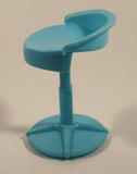2017 Mattel Barbie Care Clinic Green Short Back Stool Chair 3 3/4" Tall Plastic Dollhouse Toy