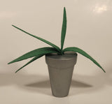 Kidkraft Green Felt Silver Wood House Plant 5 1/4" Tall Plastic Dollhouse Toy
