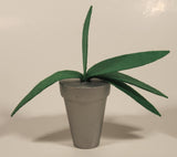 Kidkraft Green Felt Silver Wood House Plant 5 1/4" Tall Plastic Dollhouse Toy